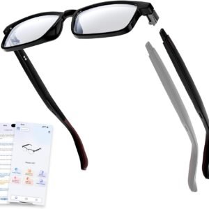 Gen3 Smart Translation Glasses – Bluetooth Glasses with Dual Temples (Bluetooth+Standard), Real-Time AI Interpreter, Touch Control, Voice Assistant – Lightweight for Travel, Work, Business