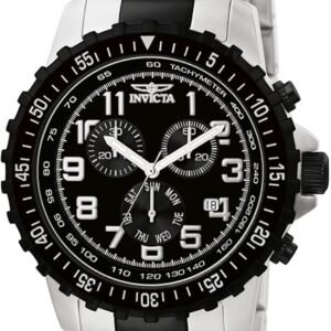 Invicta Men's Invicta II Chronograph Black Dial Two-Tone Stainless Steel Watch