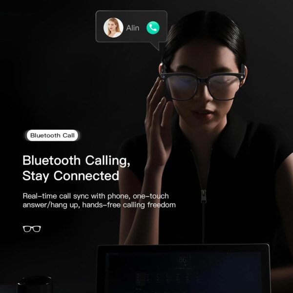 Smart Glasses with Camera,4K with Audio Bluetooth Camera Glasses for Men Women 8MP 32G HD Hidden Video Recording Support Live Feed,Ai Voice Control,150+ Language Translate, Chart GPT, WiFi