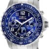 Invicta Men's Invicta II Chronograph Black Dial Two-Tone Stainless Steel Watch