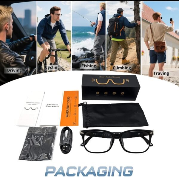 Ai Smart Glasses Bluetooth 5.4 with Translation for Men Women 160+Languages Color-Change Lens Chat GPT Assistant Free App Translator Glasses Meeting,Driver,Travel