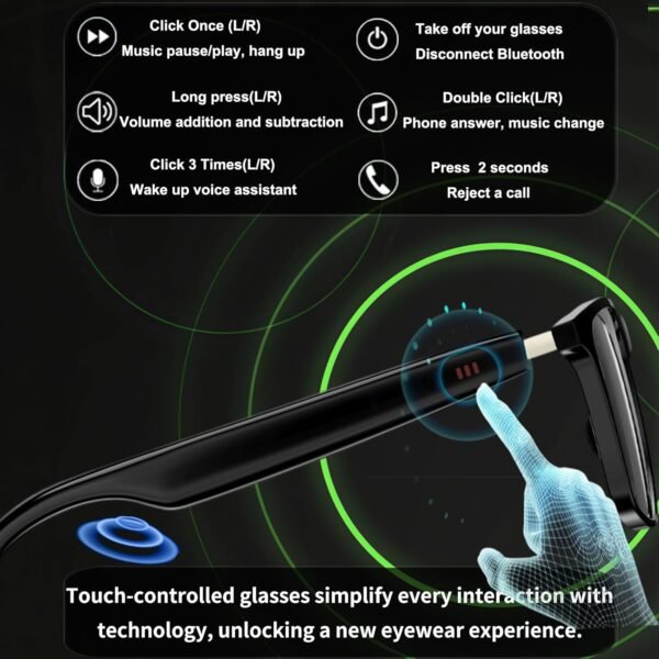 Ai Smart Glasses Bluetooth 5.4 with Translation for Men Women 160+Languages Color-Change Lens Chat GPT Assistant Free App Translator Glasses Meeting,Driver,Travel