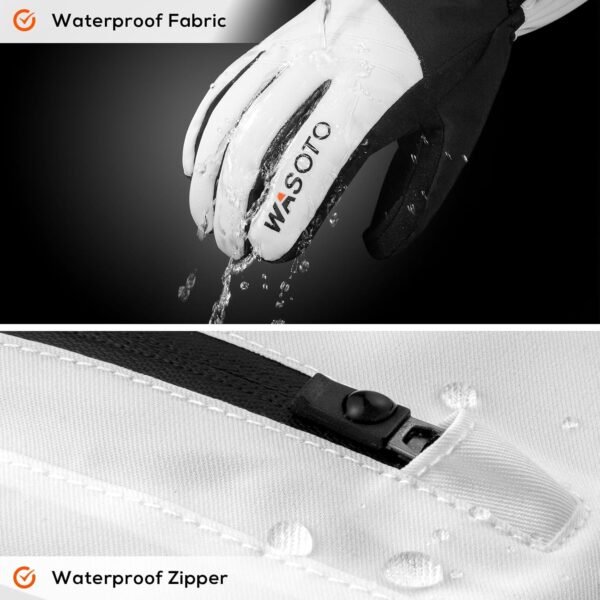 Heated Gloves for Men Women 7.4V Battery 22.2Wh Rechargeable Touchscreen Waterproof Electric Heated Gloves for Winter Outdoor Work Skiing Hiking Camping Ice Hockey