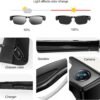 AI Smart Glasses with Camera, 8MP HD Video Recording, Real-Time Translation, Voice Assistant, Open-Ear Audio, Metal Frame, Auto Color-Changing Lenses for Travel & Vlogging