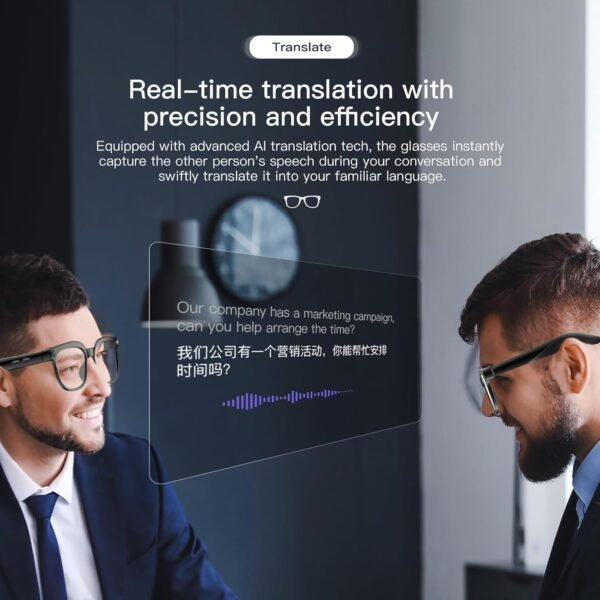 Smart Glasses with Camera,4K with Audio Bluetooth Camera Glasses for Men Women 8MP 32G HD Hidden Video Recording Support Live Feed,Ai Voice Control,150+ Language Translate, Chart GPT, WiFi