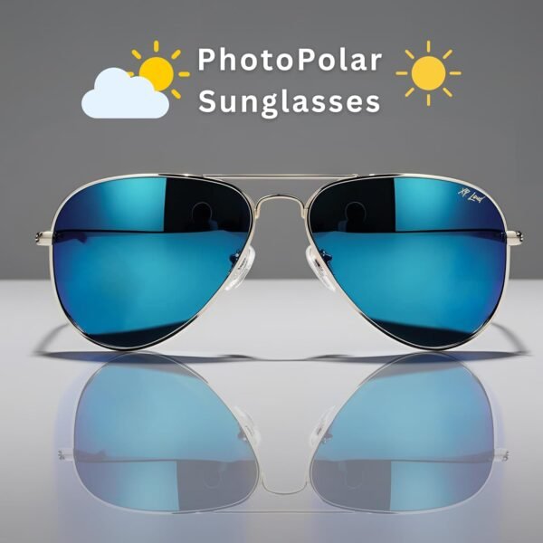 AI Smart Bluetooth Glasses for Men Women 50+ Languages with ChatGPT Transcription, 99% Accuracy, Speakers New 5.3 Android Siri Touch and Voice Assistant, 120H SB, Aviator