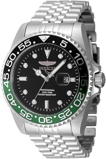 Invicta Pro Diver Men 47mm Stainless Steel Steel Black dial Quartz