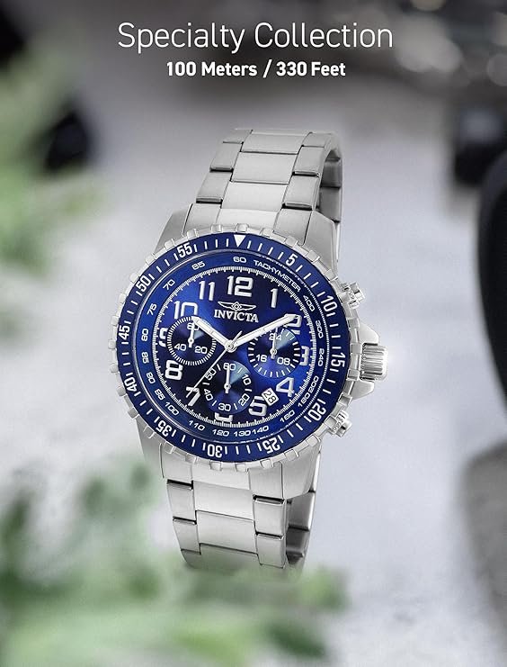 Invicta Men's Invicta II Chronograph Black Dial Two-Tone Stainless Steel Watch