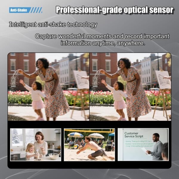 Camera Glasses, Smart Glasses with Camera and Bluetooth for Men/Women 8MP 4K HD Video Recording Anti-Shake 32G Support Chart GPT,WiFi,AI Voice Assistant,Translate,Music