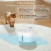 Hero image 3 of Automatic Cat Water Fountain, 89oz/ 2.6L Pet Drinking Fountain with Motion Sensor – Wireless & Rechargeable, 3 Modes, w/ 3 Filters & Water Level Window, 3 of 7    Clearance Cshidworld Automatic Cat Water Fountain, 89oz/ 2.6L Pet Drinking Fountain with Motion Sensor – Wireless & Rechargeable, 3 Modes, w/ 3 Filters & Water Level Window