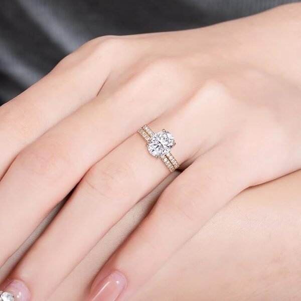 619nN6aNFPL._AC_SY675_ Diamond District 1 to 6 Carat Oval Shape LAB GROWN Diamond Wedding Bridal Set (AAAA Heirloom Quality)