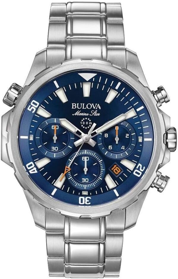 61+BJKMO+bL._AC_SX679_ Bulova Men's Marine Star Series B Stainless Steel 6-Hand Chronograph Quartz Watch