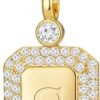 61HsoNAXe1L._AC_SY625_ Gold Initial Necklaces for Women, Letter Necklace for Her Birthday Yellow Gold Initial Pendant Necklace with Rope Chain, Women Jewelry Gifts for Her Wife Girlfriend