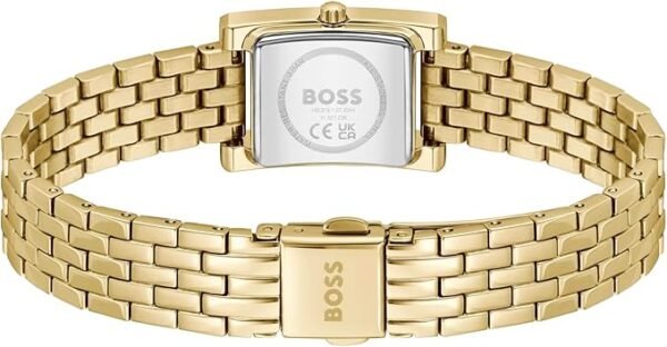 BOSS Women's Lucy Precious Watch, Black Leather Strap 3B Modern, Stylish Timepiece