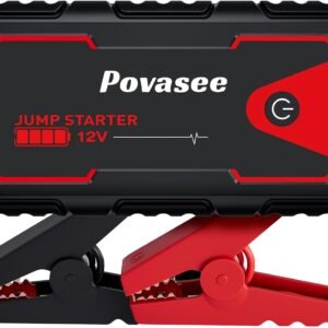 Car Battery Jump Starter 5000A Jump Box (All Gas/10L Diesel) Portable Car Jump Starter Battery Pack, 12V Jumper Starter Portable 3" LCD Display/Power Bank/Dual Output/LED Light DC