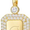 61+ijE24brL._AC_SY625_ Gold Initial Necklaces for Women, Letter Necklace for Her Birthday Yellow Gold Initial Pendant Necklace with Rope Chain, Women Jewelry Gifts for Her Wife Girlfriend