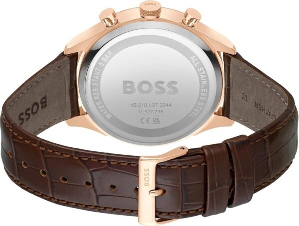 BOSS Men's Quartz Chronograph Watch, Multi Dial, Innovative and Water Resistant up to 50 Meters 5ATM