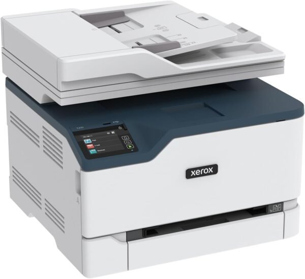 Xerox C235dni Wireless Printer - 24ppm Color Laser All in One Multifunction Printer with Automatic 2-Sided Printing, Home, Office or Small Business Use - Copy/Print/Scan/Fax - Color Touchscreen