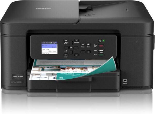 71BhRQvEGHL._AC_SL1500_ Brother Work Smart 1360 Wireless Color Inkjet All-in-One Printer with Automatic Duplex Printing and 1.8” Color Display