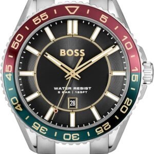 BOSS Runner Men's 3H Quartz Watch, Stainless Steel, 5ATM/50m Water Resistant - Sporty and On-Trend Timepiece