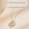 71Jhu+JxGDL._AC_SY695_ Silver Moissanite Necklaces for Women, Anniversary Birthday Gifts for Wife Mom Her, Christmas Jewelry Gifts for Her, Moissanite Heart Pendant, Sunflower Heart Necklace