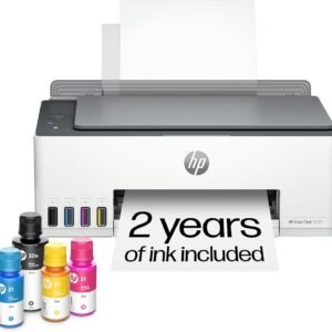 HP Smart Tank 5101 Wireless All-in-One Refillable Printer, Scanner, Copier with 2 years of Ink included, Wireless printer-for-home use an EcoTank