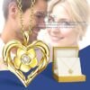 71PqMXXZYxL._AC_SY695_ Rose Flower Heart Moissanite Necklaces for Wife, S925 Silver Pendant for Women, 18K Gold Plated Jewelry for Her Girlfriend Mom for Anniversary Birthday