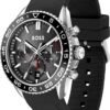 BOSS Men's Quartz Chronograph Watch, Multi Dial, Innovative and Water Resistant up to 50 Meters 5ATM