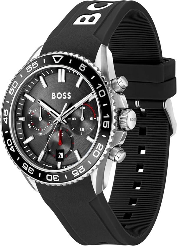 BOSS Men's Quartz Chronograph Watch, Multi Dial, Innovative and Water Resistant up to 50 Meters 5ATM