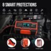 NC201 10-Amp Battery Charger, Smart Trickle Charger 12V 24V Car Battery Charger Fully Automatic Maintainer Desulfator w/Temp Compensation for Car Truck Lawn Mower Boat Marine Batteries