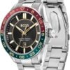 BOSS Runner Men's 3H Quartz Watch, Stainless Steel, 5ATM/50m Water Resistant - Sporty and On-Trend Timepiece