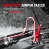 4 Gauge 20 Feet Jumper Cables for Car, SUV and Trucks Battery, Heavy Duty Automotive Booster Cables for Jump Starting Dead or Weak Batteries with Carry Bag
