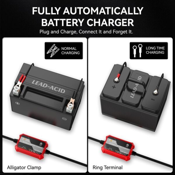 Automatic Trickle Battery Charger 12V 1000mA Smart Battery Charger