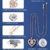 71w57doHg8L._AC_SY695_ Rose Flower Heart Moissanite Necklaces for Wife, S925 Silver Pendant for Women, 18K Gold Plated Jewelry for Her Girlfriend Mom for Anniversary Birthday