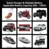Automatic Trickle Battery Charger 12V 1000mA Smart Battery Charger