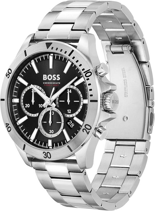 BOSS Men's Quartz Chronograph Watch, Multi Dial, Innovative and Water Resistant up to 50 Meters 5ATM