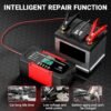 Battery Charger 10A 12V Fully Automatic Smart Car Battery Charger with LCD Display & Temperature Compensation for Car Motorcycle Vans