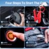 5000A Jump Starter with Air Compressor,A1 Car Jumper Starter with 150PSI Tire Inflator 12V Jump Box with LCD Display,Flashlight,Storage Case (Up 10L Gas/8L Diesel Engine