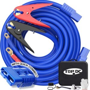 umper Cables,1 Gauge 25 Feet 800A Booster Cables with UL-Listed Clamps, Heavy Duty Automotive Quick Connect Booster Cables for Car, SUV and Trucks with Carry Bag