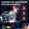 Car Battery Jump Starter 5000A Jump Box (All Gas/10L Diesel) Portable Car Jump Starter Battery Pack, 12V Jumper Starter Portable 3" LCD Display/Power Bank/Dual Output/LED Light DC