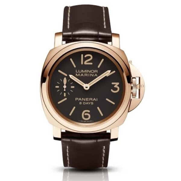 product-img-6863687e1ca3ce22f77a8187 Panerai Luminor 8 Days Oro Rosso Pam511 Zf Rose Gold Brown Dial P5000