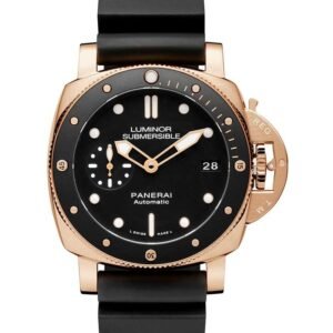 Panerai Luminor Submersible 1950 3 Days Pam684 Zf Rose Gold & Ceramic Black Dial P9010