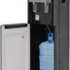 Bottom Loading Water Dispenser for 5 Gallon Bottle, 620W Powerful Hot & Cold Water Cooler with Safety Lock, Freestanding for Home, Office, Dorm (Dark Gray)