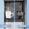 op Loading Water Dispenser, Hot and Cold Water Cooler for 3 or 5 Gallon Bottles,Child Safety Lock,Water Cooler Dispenser for Kitchens, Offices and More - Black