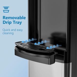 71Cbt4LwTaL._AC_SL1500_ (1) op Loading Water Dispenser, Hot and Cold Water Cooler for 3 or 5 Gallon Bottles,Child Safety Lock,Water Cooler Dispenser for Kitchens, Offices and More - Black